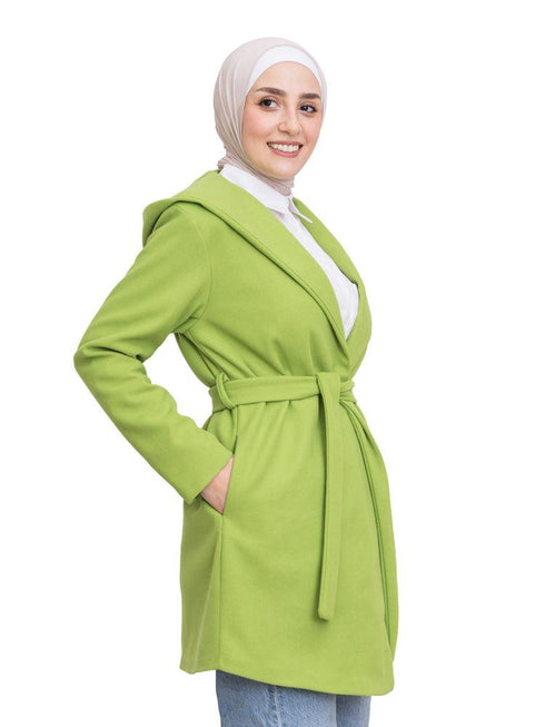 Macaw Green Feather Jacket - Khotwh